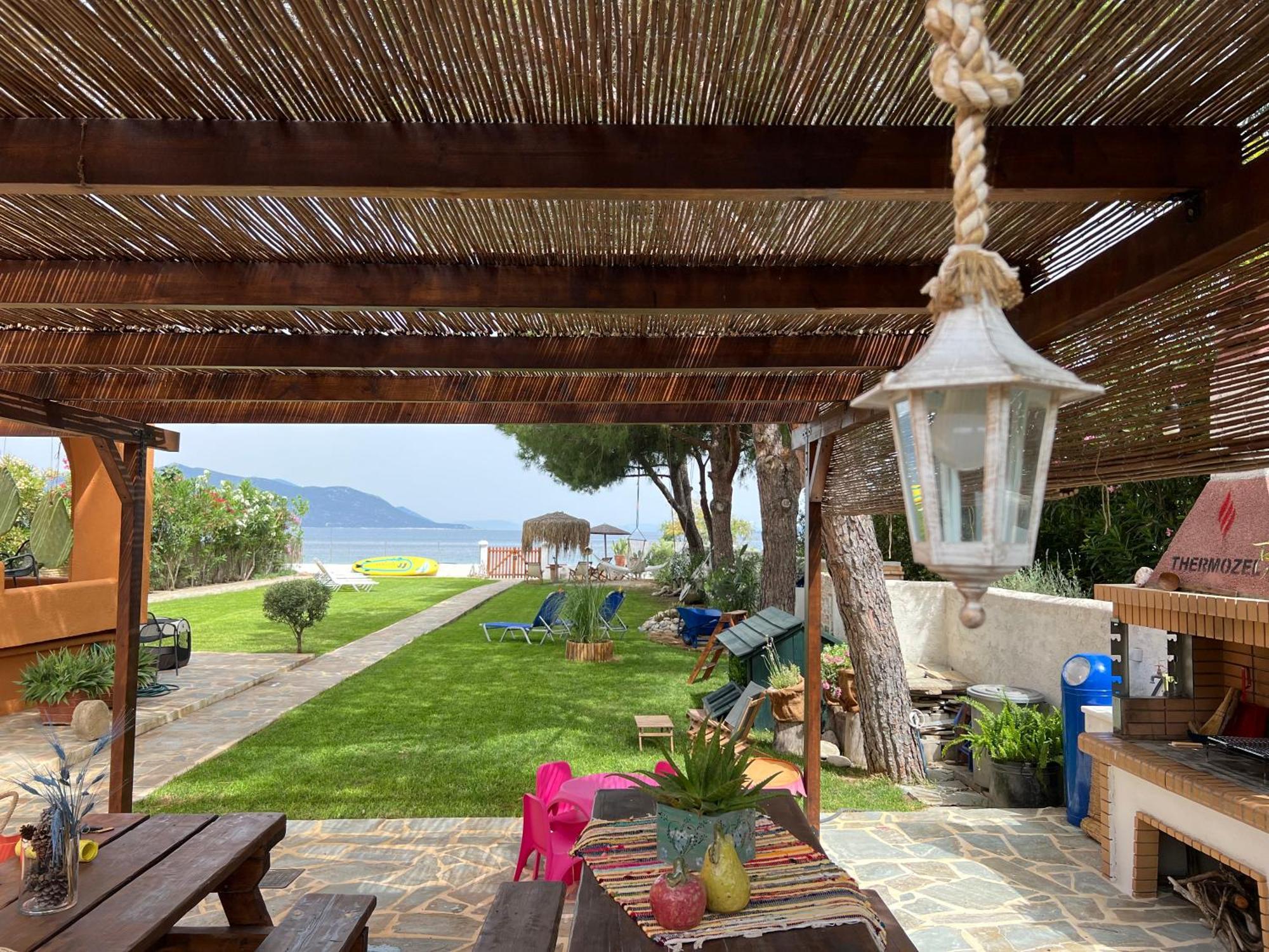 Pampas Seafront Villa, 6 Bedrooms, North Evvoia Kanatádhika 외부 사진